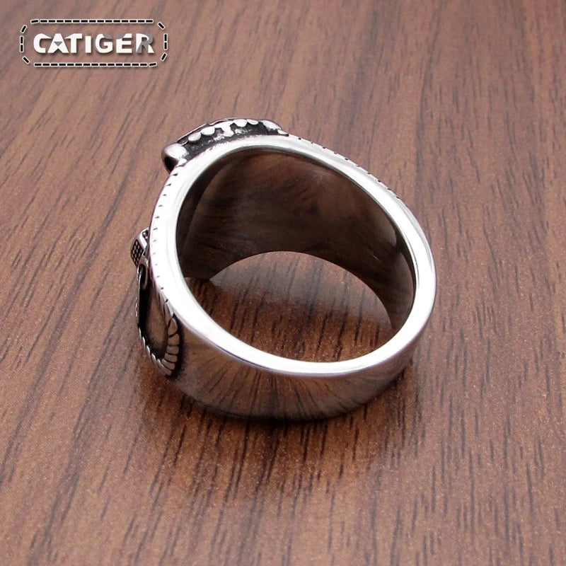 316L Stainless Steel New Viking Ring  Mjolnir Thor Hammer Celtics Knot Rings Men's Nordic Amulet Jewelry