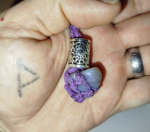 Intentions braided necklace