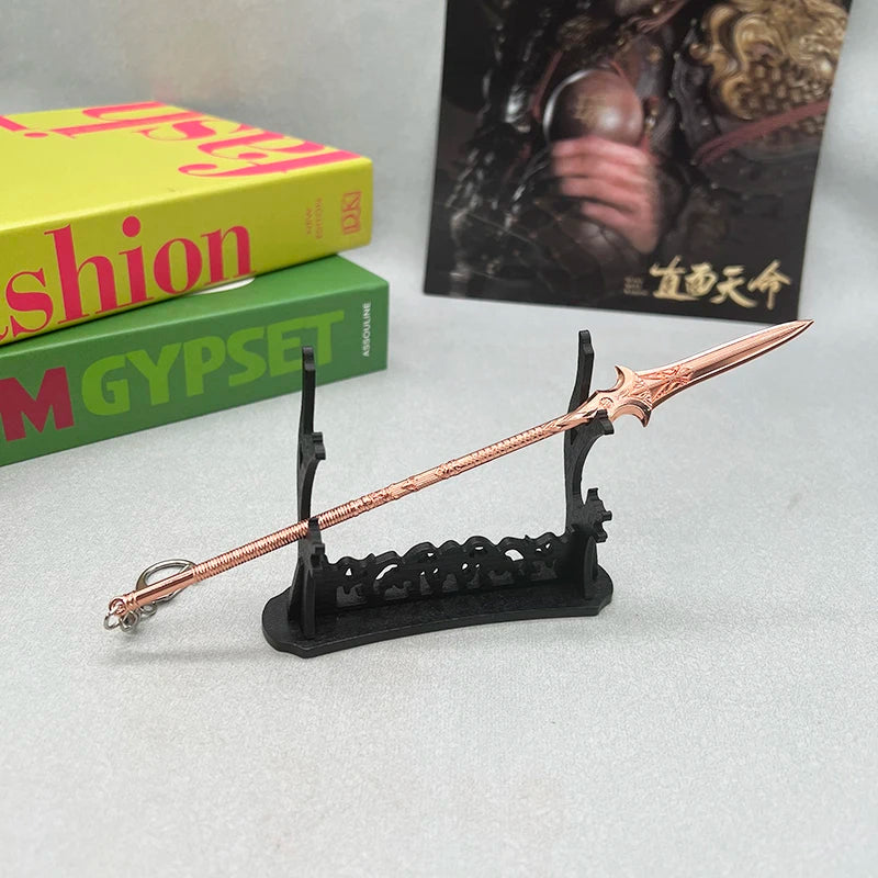22cm God of War Game Replica Gungnir Spear Metal Weapon Model Odin Desktop Decoration Collectible Accessory Toy for Boy Gift Kid
