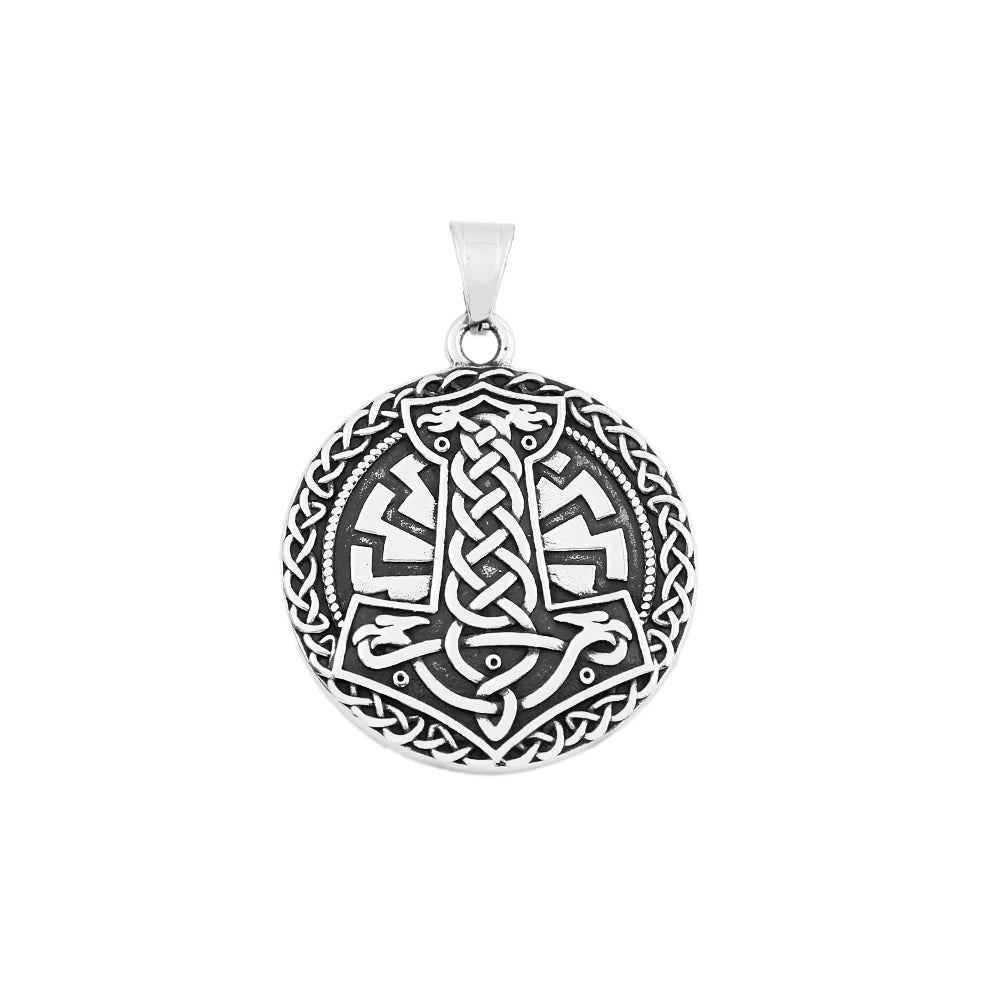 New Nordic Thor's Hammer Mjolnir Pendant For Men Fashion Vikings Rune Celtic Knots Necklace Amulet Jewelry Gifts Dropshipping