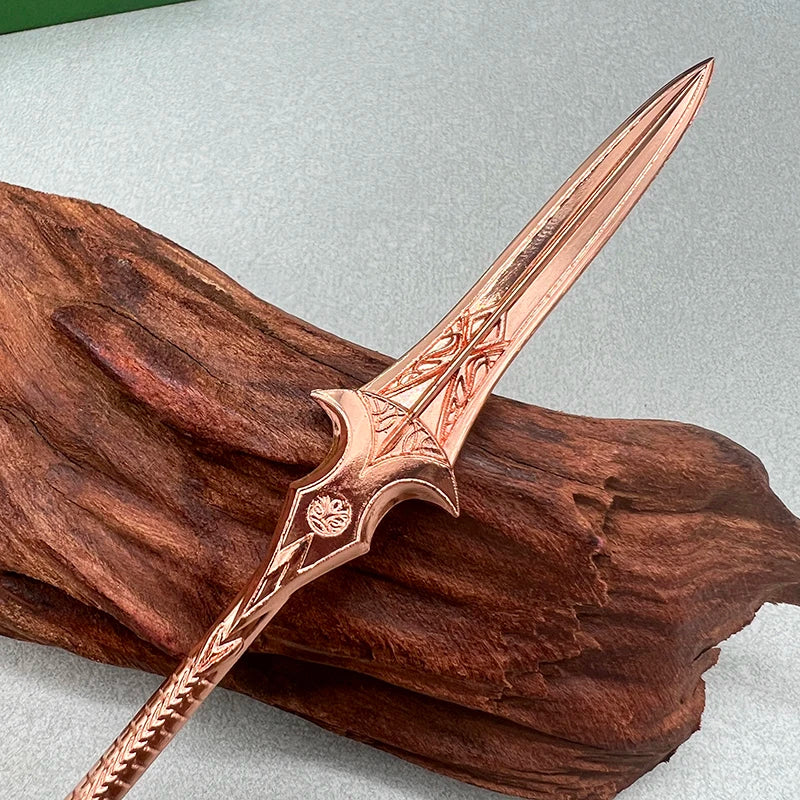 22cm God of War Game Replica Gungnir Spear Metal Weapon Model Odin Desktop Decoration Collectible Accessory Toy for Boy Gift Kid